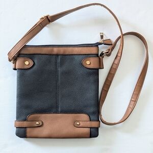 George Crossbody Bag Dark Blue Brown